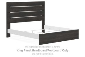 Signature Design by Ashley® PCB2108-72 Hollivern - King Panel Headboard/Footboard - Dark Gray