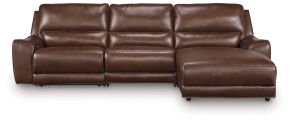 Signature Design by Ashley® PCU62607S22 DeepWakes - 3-Piece Power Reclining Sofa With RAF Press Back Power Chaise - Canyon