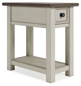 Ashley Furniture T637-107 Ashley Furniture T637-107 Bolanburg - Chair Side End Table - White / Brown / Beige