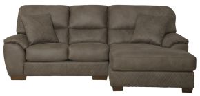 Jackson 4043/46/76-19 Jackson 4043/46/76-19 Royce - 2 Piece Sofa Chaise (LSF Loveseat / RSF Chaise) - Brown