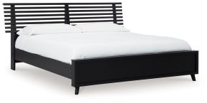 Signature Design by Ashley® B1013B9 Danziar - King Slat Panel Bed - Black