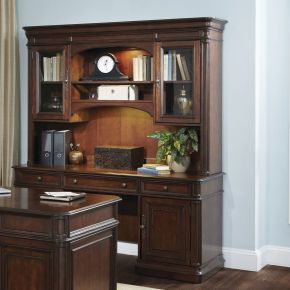 Liberty Furniture 273-HOJ-JEC Brayton Manor - 3 Piece Jr Executive Credenza - Dark Brown