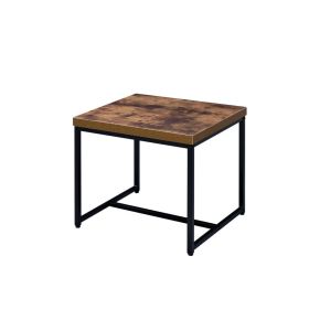 ACME 80617 Bob - End Table - Weathered Oak & Black
