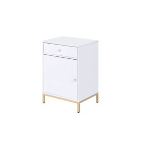 ACME 92543 Ottey - Cabinet - White High Gloss & Gold