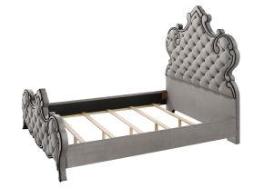 ACME BD01062Q Perine - Queen Bed - Gray Velvet