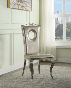 ACME DN00925 Cyrene - Side Chair (Set of 2) - Beige - Metal