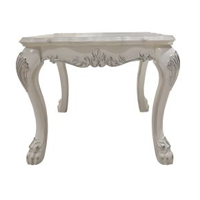 ACME LV01692 Dresden - End Table - Bone White