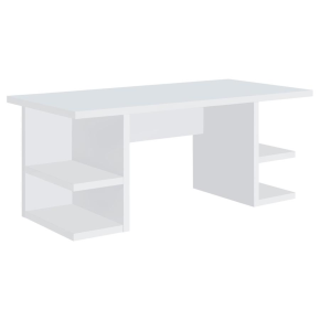 CoasterEssence 801455 Alice - 4-Shelf Engineered Wood Writing Desk - White