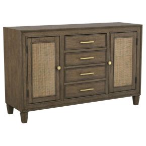 Coaster Fine Furniture 108315 Matisse - 4-Drawer Sideboard Buffet Cabinet - Dark Brown