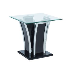 Furniture of America CM4372BK-E-PK Staten - End Table - Glossy Black