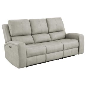 Coaster Fine Furniture 603434PPP Brickston - Triple Power Reclining Sofa - Gray