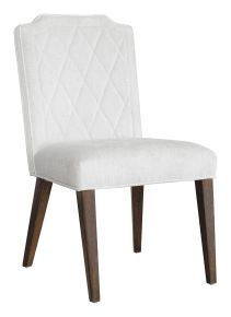 Pulaski Furniture P393270 Asher Park - Upholstered Side Chair (Set of 2) - White / Piano Brown