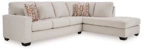 Ashley Furniture 24305S2 Ashley Furniture 24305S2 Aviemore - 2-Piece Sectional With Raf Corner Chaise - Stone