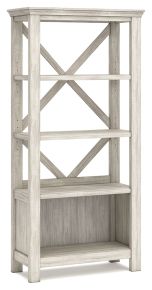 Signature Design by Ashley® H755-17 Carynhurst - Large Bookcase - Whitewash