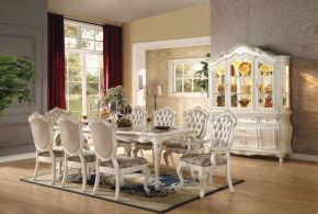 ACME 63540 Chantelle - Dining Table - Marble & Pearl White