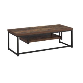 ACME 91780 Bob - TV Stand - Weathered Oak & Black Metal
