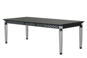 ACME DN00590 Varian II - Dining Table - Black & Sliver Finish