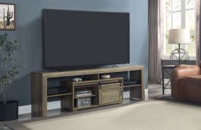 ACME LV01102 Wasim - TV Stand - Rustic Oak Finish