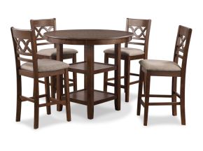 New Classic D1719-52S-CHY New Classic D1719-52S-CHY Cori - 5 Piece Counter Dining Set - Cherry