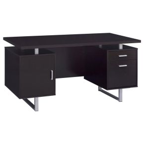 CoasterEveryday 801521 Lawtey - 2-Drawer Office Computer Desk - Cappuccino