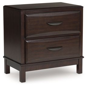 Benchcraft® B479-92 Vanmore - Two Drawer Night Stand - Dark Brown