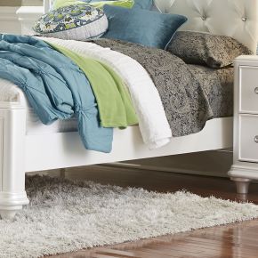 Liberty Furniture 710-BR89 Stardust - Panel Bed Rails - White