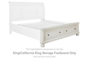 Signature Design by Ashley® B742-76 Robbinsdale - K/CK Storage Footboard - Antique White