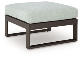 Signature Design by Ashley® P490-814 Beachloft - Ottoman With Cushion - Black / Gray