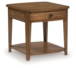 Ashley Furniture T513-3 Ashley Furniture T513-3 Burkbyer - Rectangular End Table - Brown