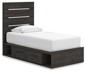Ashley Furniture PCB2108B17 Ashley Furniture PCB2108B17 Hollivern - Twin Panel Storage Bed - Dark Gray