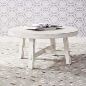 Liberty Furniture 406W-OT1013 Liberty Furniture 406W-OT1013 Modern Farmhouse - Splay Leg Round Cocktail - White