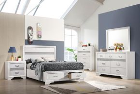 CoasterEveryday 205111F-S5 Miranda - Full 5 Piece Bedroom Set - White