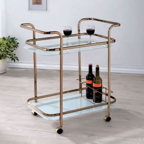 Furniture of America CM-AC235 Tiana - Serving Cart - Champagne