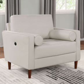 Furniture of America CM6452WH-CH Horgen - Chair - Off-White