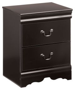 Ashley Furniture B128-92 Huey Vineyard - Two Drawer Night Stand - Black