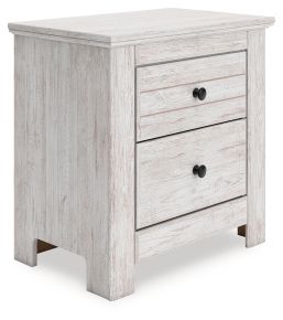 Ashley Furniture PCB1171-92 Makidern - Two Drawer Night Stand - Whitewash