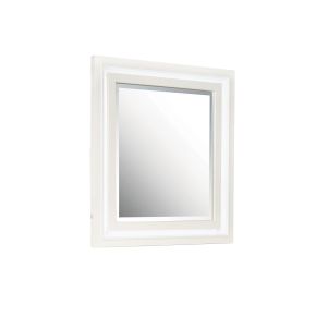 Samuel Lawrence Furniture S910-030 Melrose - Beveled Dresser Mirror with LED Lights in a White Finish - White
