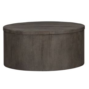 Liberty Furniture 406-OT1011 Modern Farmhouse - Drum Cocktail Table - Dusty Charcoal