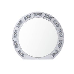 ACME 97748 Noralie - 29" Accent Mirror - Mirrored & Faux Diamonds