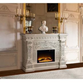 ACME AC01617 Zabrina - Fireplace - Antique White Finish