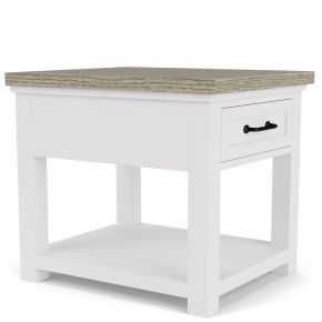 Riverside Furniture 37209 Cora - Side Table - Cloud / Fog