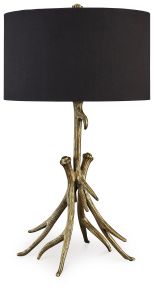 Signature Design by Ashley® L317034 Josney - Antique Gold Finish - Metal Table Lamp