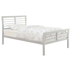 CoasterEveryday 300201F Cooper - Metal Full Open Frame Bed - Silver