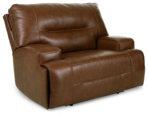 Signature Design by Ashley® U2570582 Francesca - Auburn - Pwr Recliner/Adj Headrest