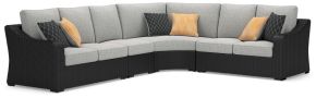 Signature Design by Ashley® P792P2 Beachcroft - 4-Piece Outdoor Sectional - Black