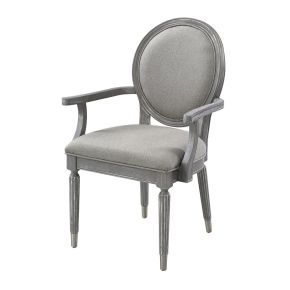 ACME DN02126 Adalynn - Arm Chair (Set of 2) - Gray
