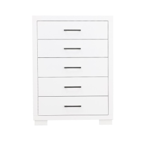 CoasterEssence 202995 Jessica - 5-Drawer Bedroom Chest - Cream White