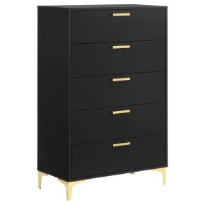 CoasterEveryday 224455 Kendall - 5-Drawer Bedroom Chest - Black