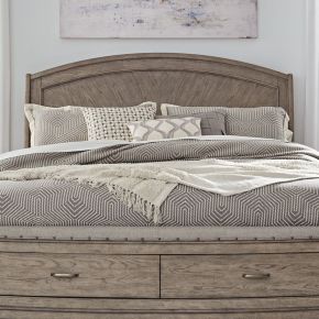 Liberty Furniture 805-BR23H Liberty Furniture 805-BR23H Avalon - Queen Panel Headboard - Burnished Beige