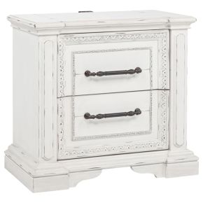 Coaster Fine Furniture 215872 Mckinney - 2-Drawer Nightstand With Dual USB - Vintage White